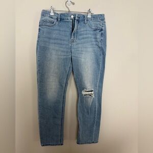Women’s Jen 7 Distressed Cropped Jeans 12